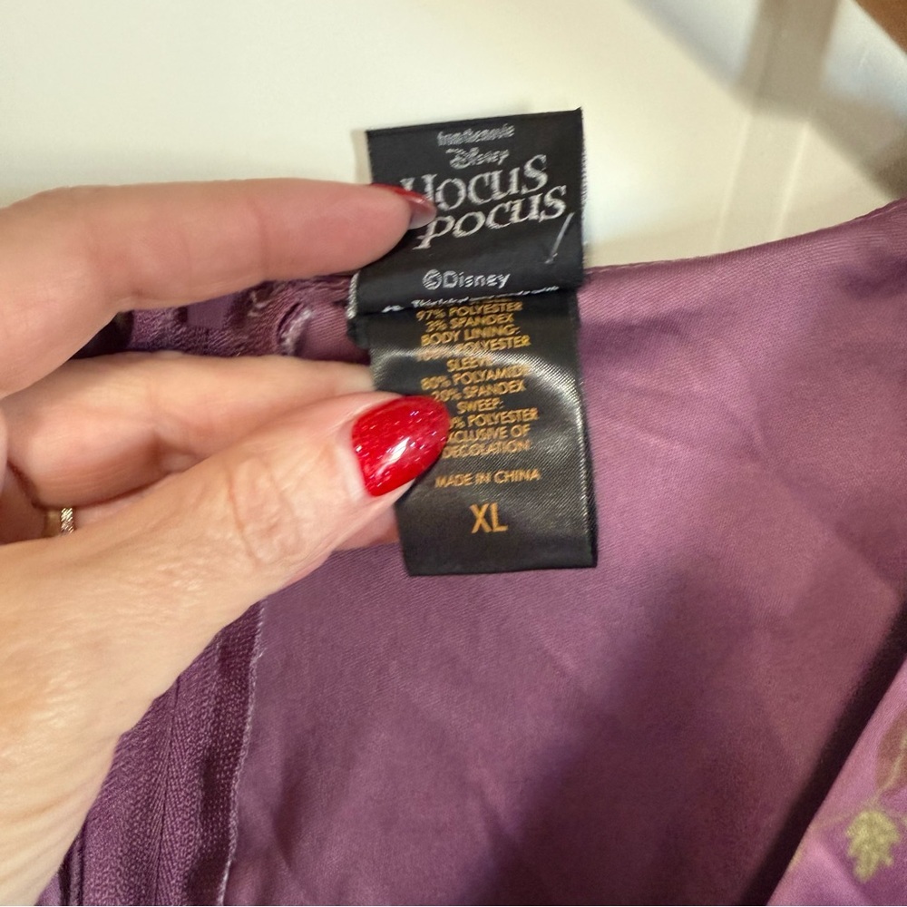 Her Universe Disney Hocus Pocus Sarah Peplum Lace-Up long sleeve top size XL - Picture 7 of 13